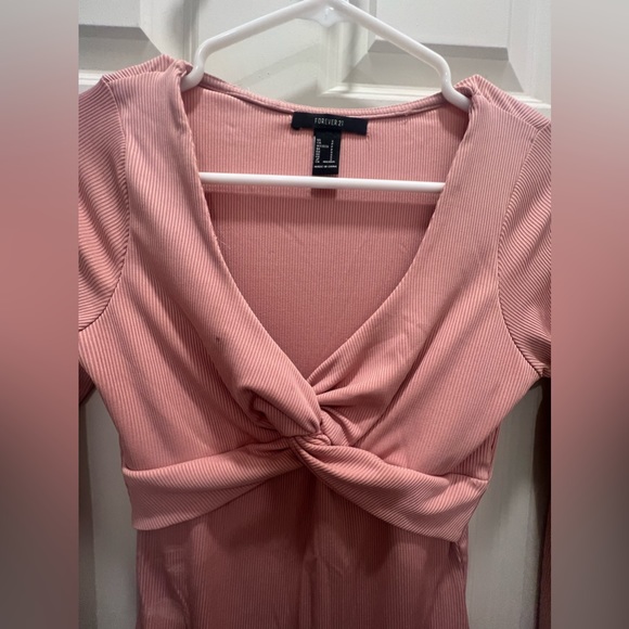 Forever 21 ribbed twist bodysuit small - Picture 2 of 5